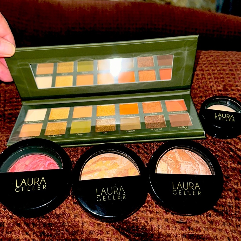 Full set of Laura Gellar makeup.